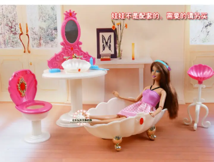 barbie bathtub set