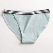 Striped Thong Briefs - Large Size, Low-Waist Cotton OEM