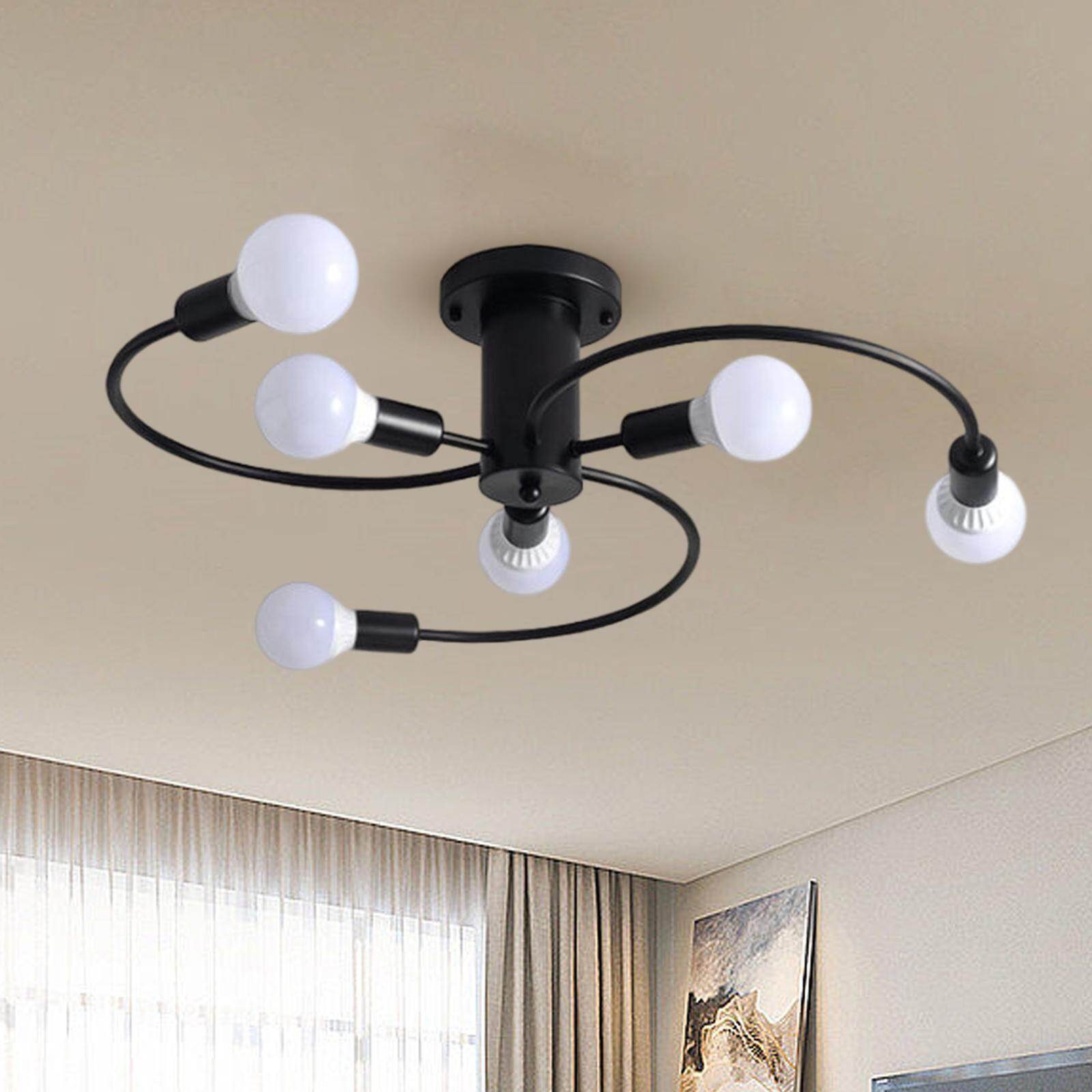 Loviver Đèn Thả LED Đèn Chùm Cố Định Đèn Trần Nhà