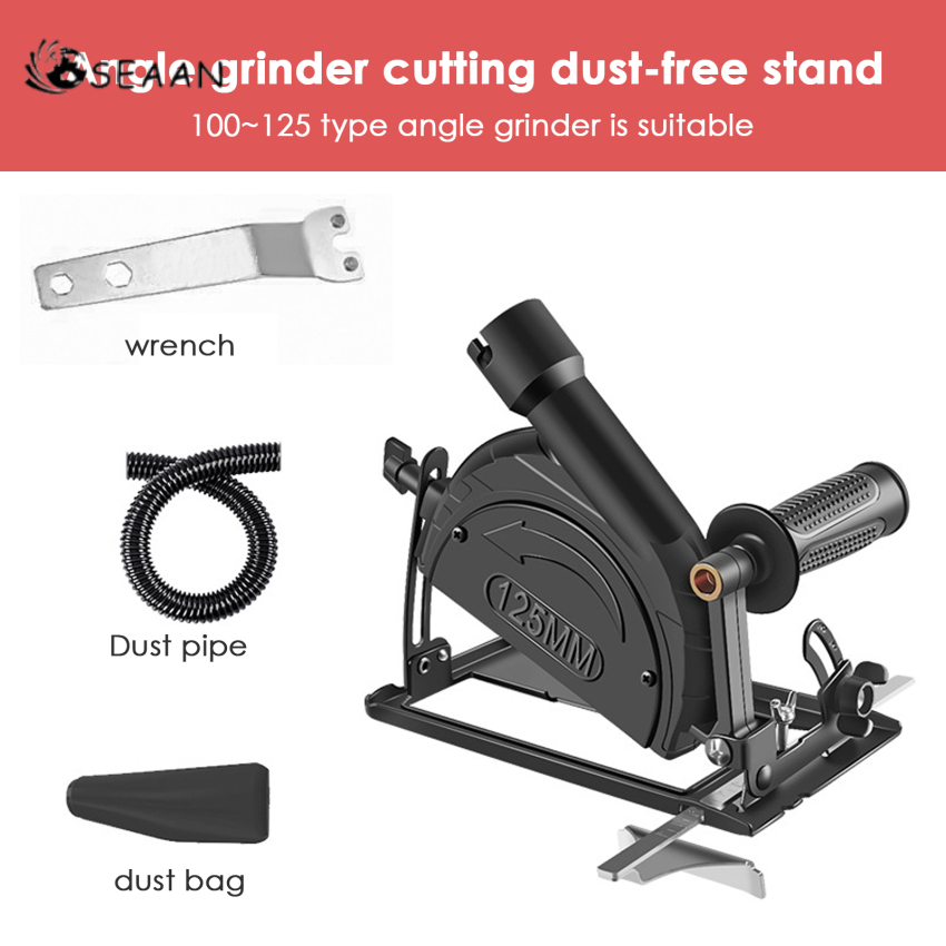 Hand Angle Grinder Converter To Cutter 40mm Depth Adjustable Grinder Bracket To Cutting Woodworking Table Tool With Guide Rule