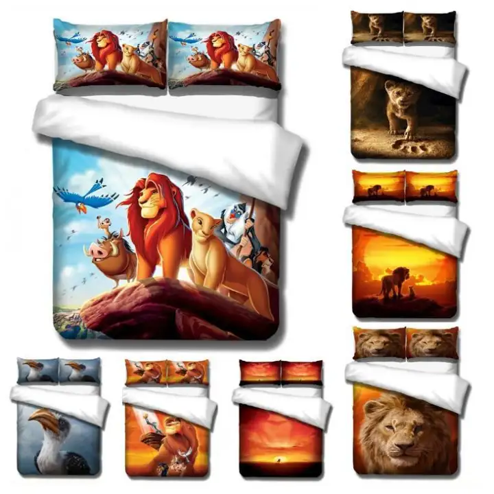 The Lion King Simba Printed Cartoon 3d, Queen Size Lion King Bedding