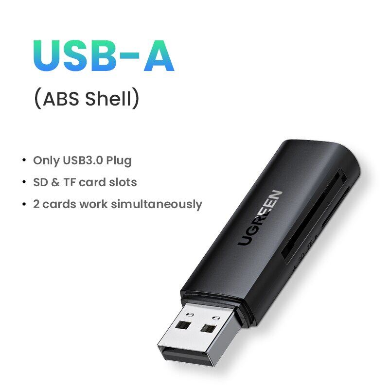 Ugreen card reader usb 3.0 to sd micro sd tf memory card adapter for pc laptop essories multi smart cardreader card reader