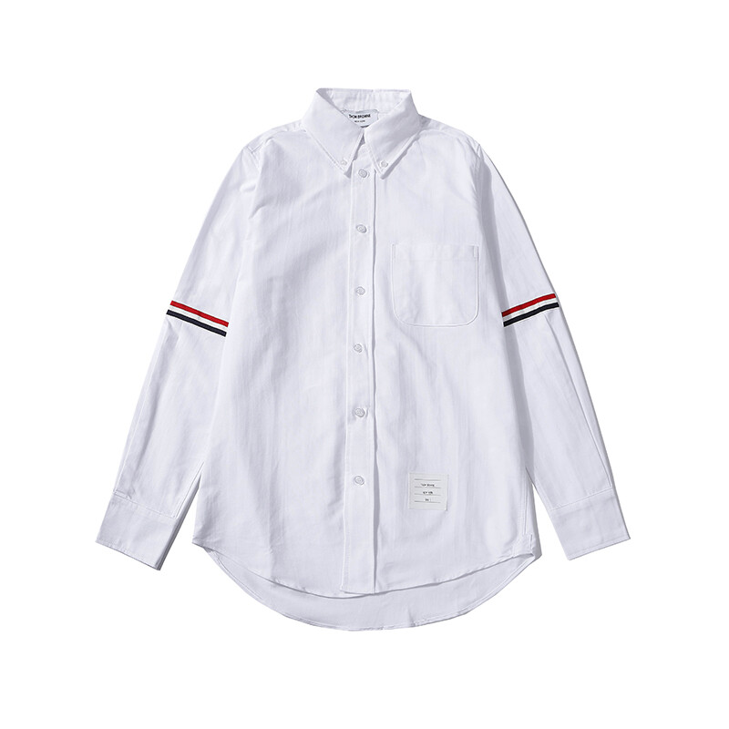 Thom Browne Short streamer on sleeve Shirts