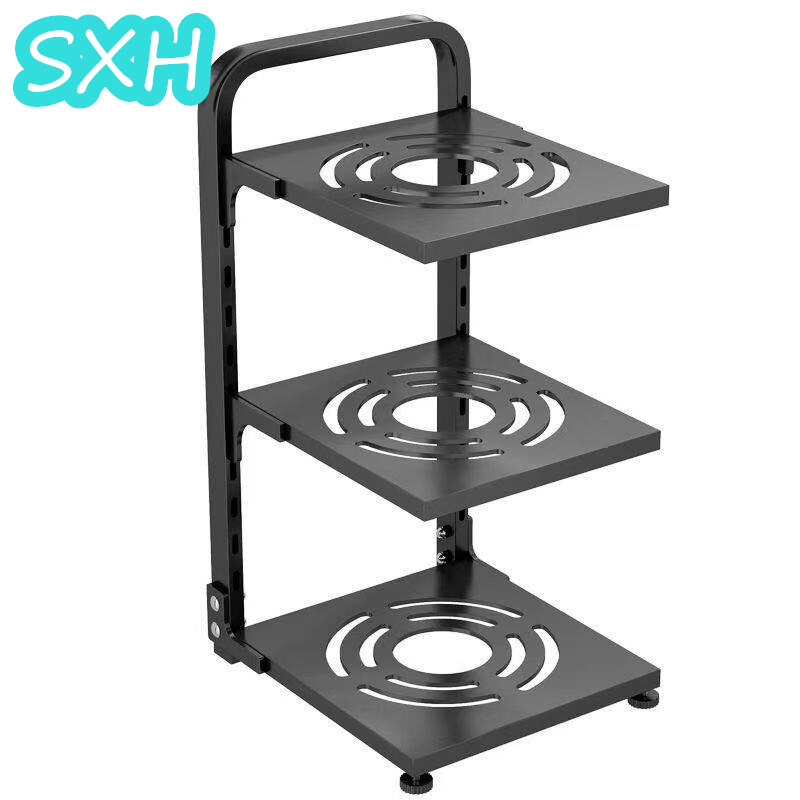SXH Kitchen Pot Rack Rack New Multi-Layer Adjustable Sink Cabinet Inner Corner Countertop Dish Storage Rack Kitchen Organizers