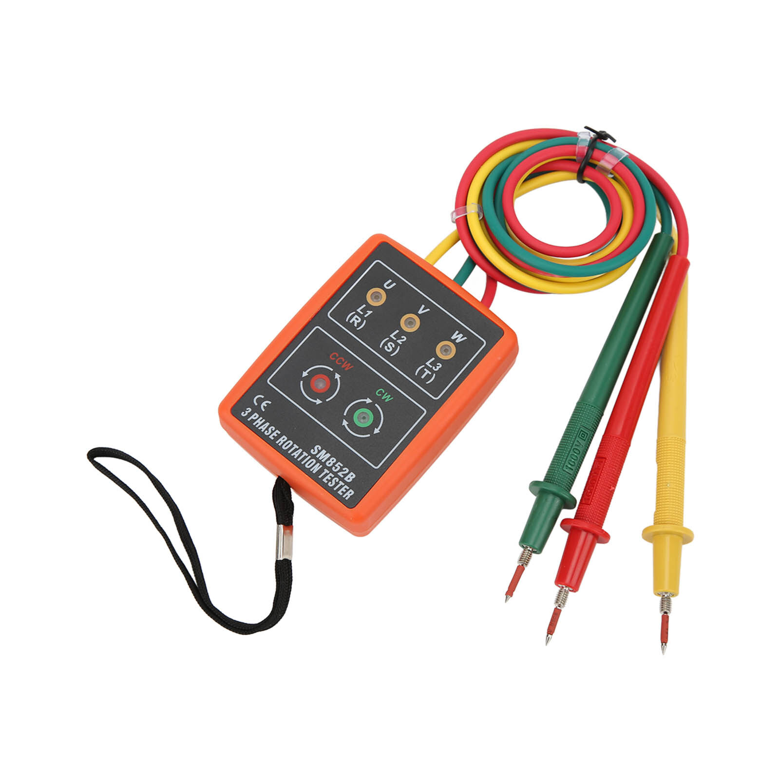 3 Phase Rotation Tester Meter for Electricity Testing Tool AC 60~600V 20Hz~400Hz