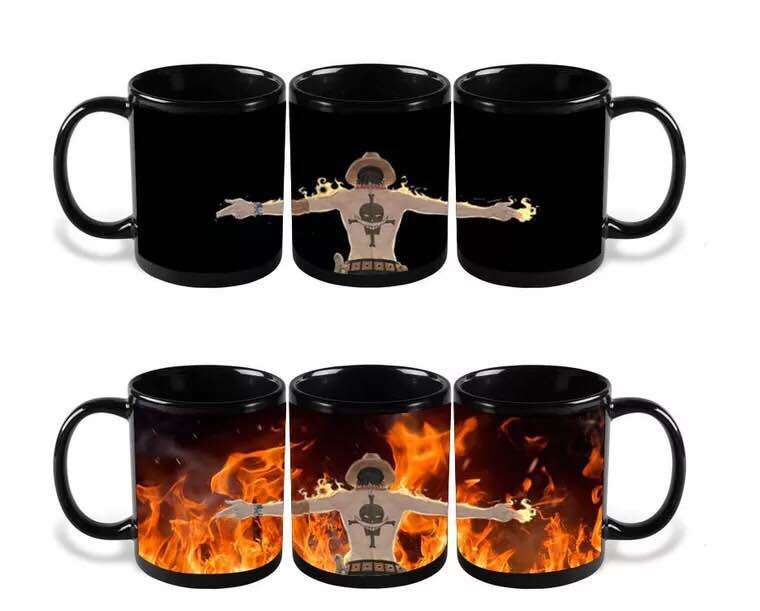 Dropshipping Color Changing Magic Anime Ceramic Mug Coffee Mug