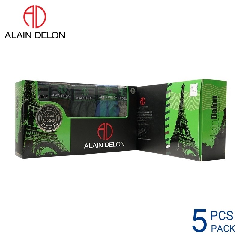 Delon Mini ALAIN DELON MEN UNDERWEAR MINI EXTRA SIZE - AD5580 (5 pcs pack) | Lazada