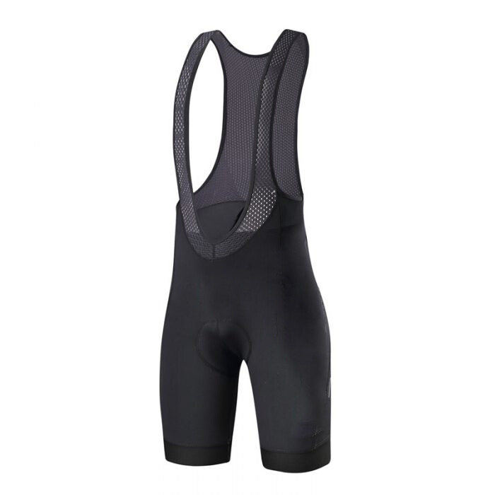 Cao cấp quần soóc đạp xe vải thun và polyester màu đen thuần cho nam nữ quần soóc yếm