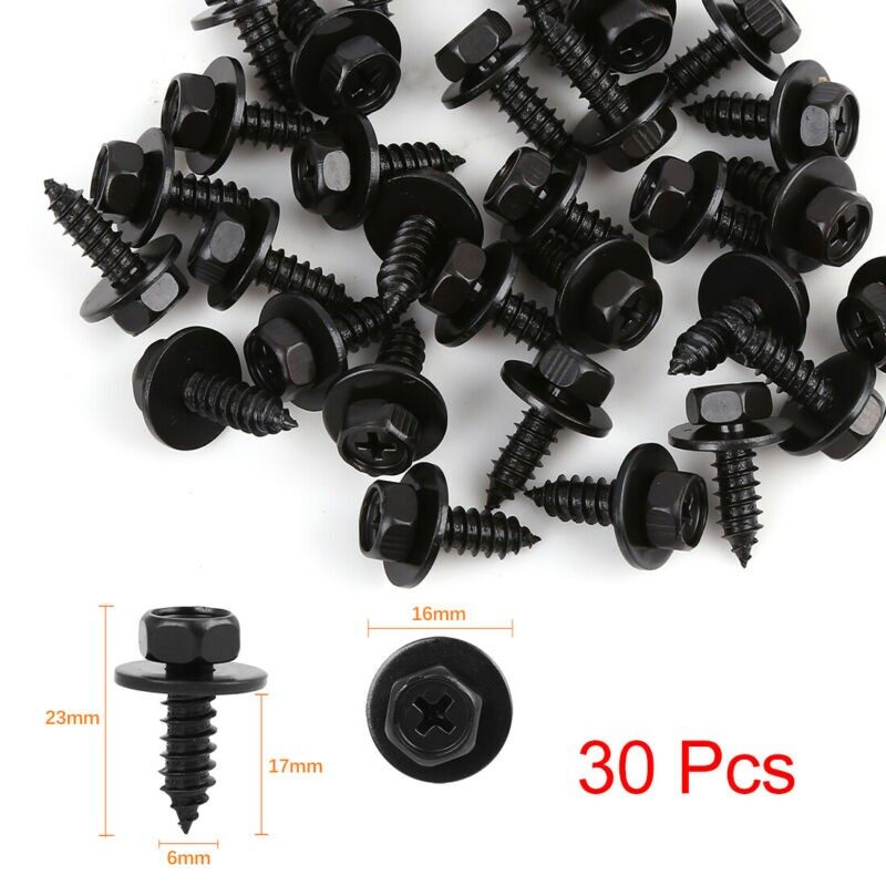 30pcs Bolt Retainer Fender Liner Under Cover Screw Clip For Toyota Vehicle Parts