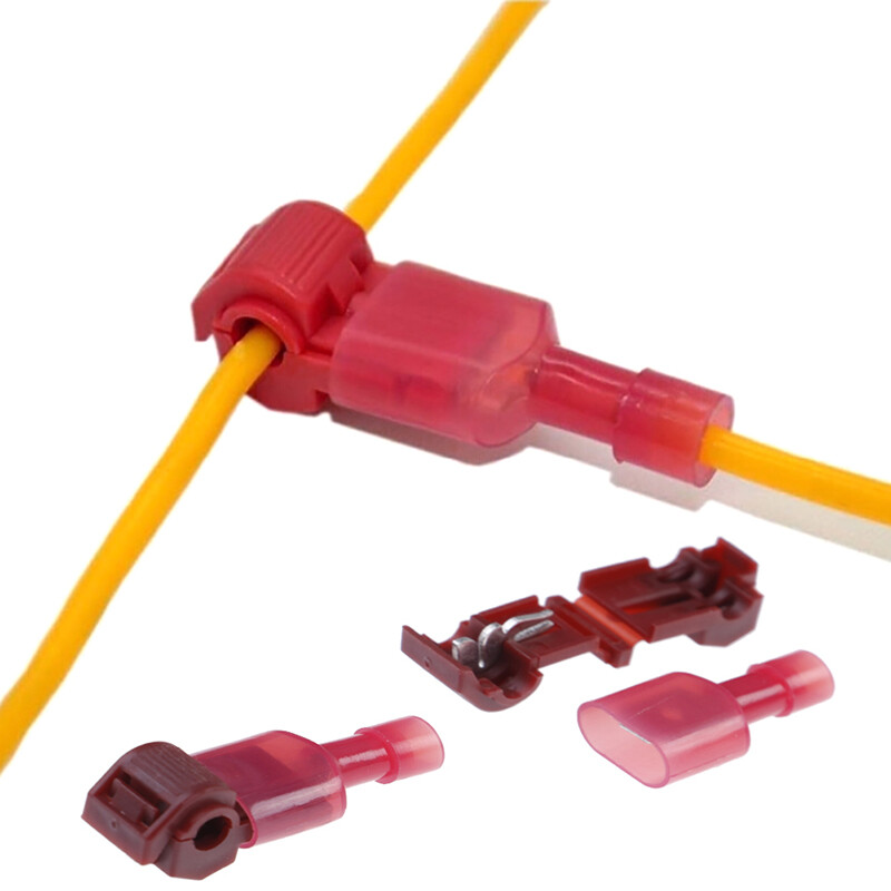💖Best Buyle 30Pcs wire cable connectors terminals crimp quick splice 0.5mm-6mm kit tool set