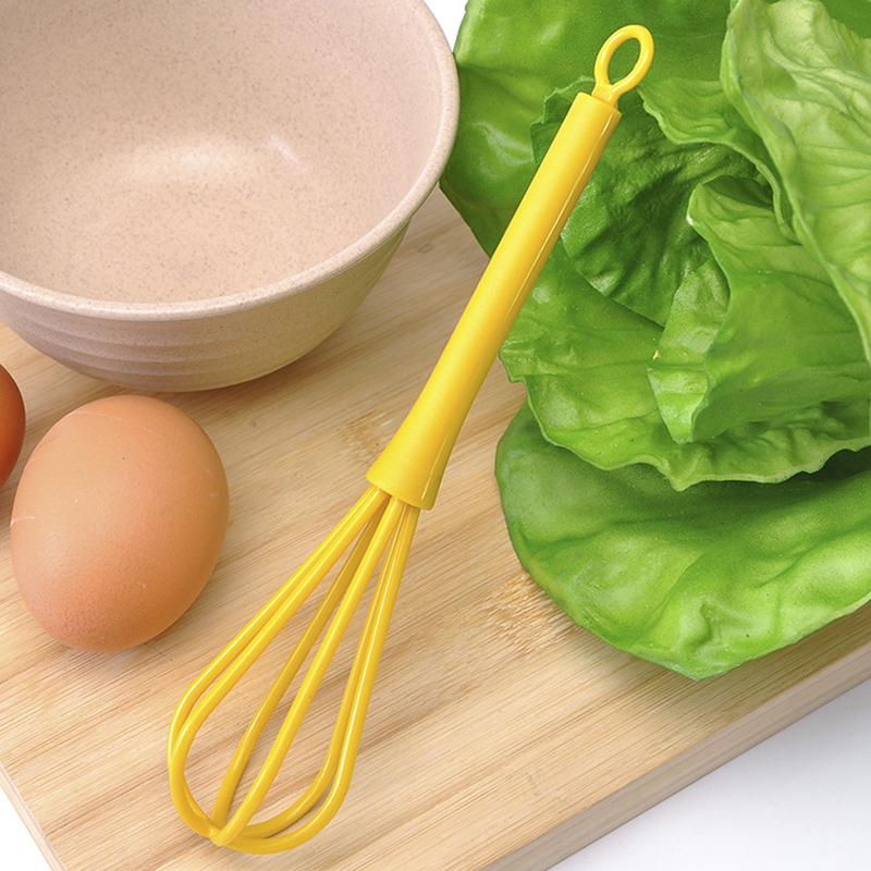 1PC Egg Beater Creative Kitchen Baking Tool Household Cream Beater Children's Manual Mini Plastic Egg Beater Food Grade Cookware