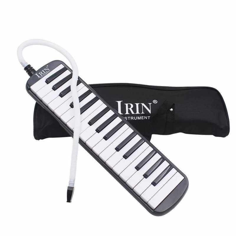 32 Piano Keys Melodica Musical Instrument for Music Lovers Beginners Gift with Carrying Bag (Black) Malaysia