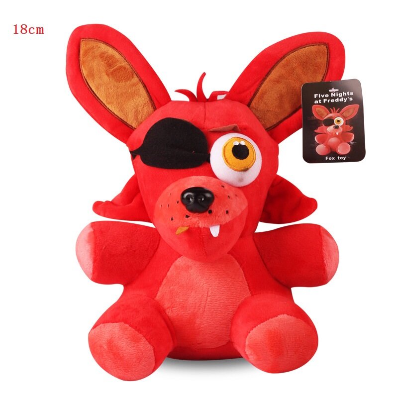 1pcs FNAF Plush 18cm Five Nights At Freddy's 4 Fazbear Bear Bonnie Chica Foxy Plush Stuffed Toys Doll Gifts for Children Kids