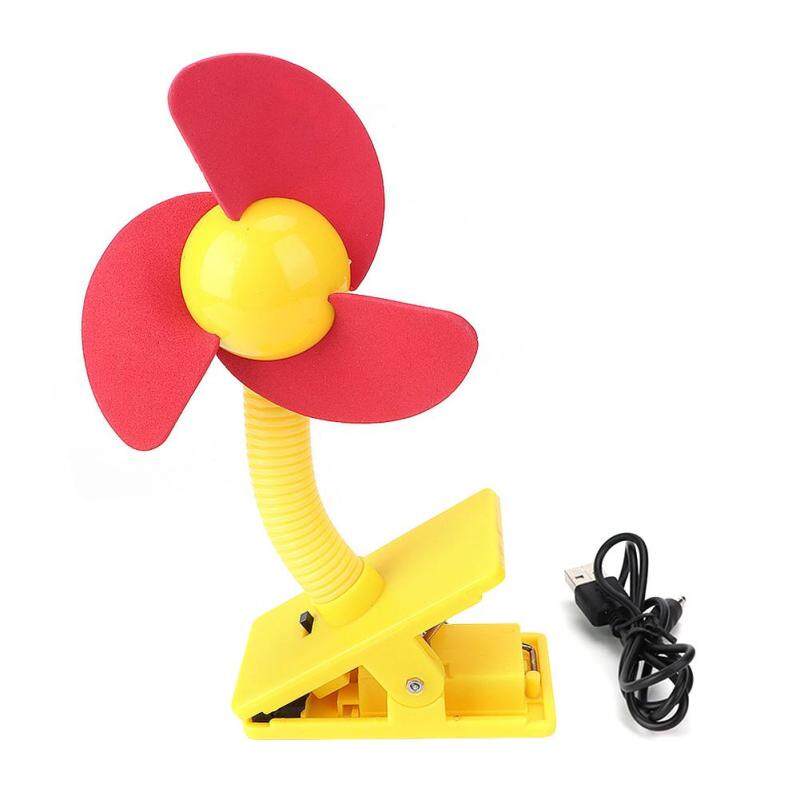 【Limited Clearance】royalbelle Portable Battery USB Power Supply Baby Mulitpurpose Clip On Stroller Cradle Mini Fan Yellow page red page Singapore