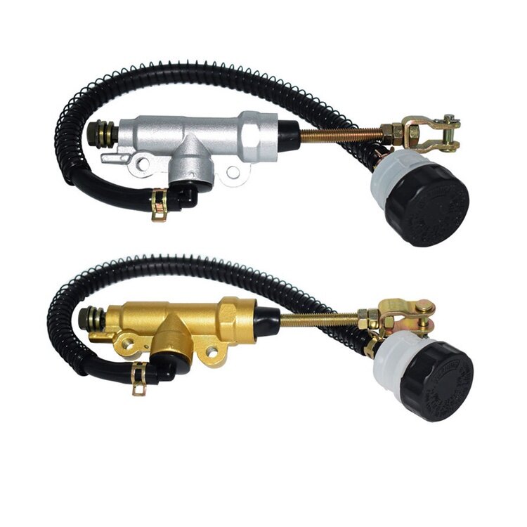 Motorcycle ATV Modified Parts Hydraulic Brake Disc Motorcycle Brake Master Pump Fluid Tank Rear Foot Brake Lever