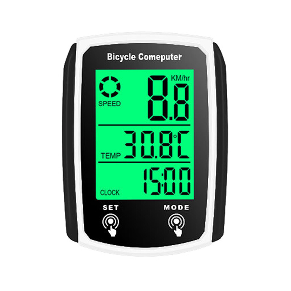 LIXADA Wired Bike Computer LED Digital Bicycle Speedometer Odometer Touchscreen Cycling Computer Waterproof with Backlight for Mountain Road Bike