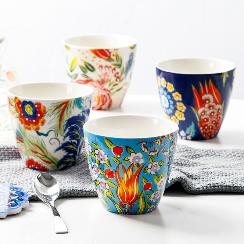 OMK American Style Underglaze Ceramic Teacup 400ML Coffee Cup Mug