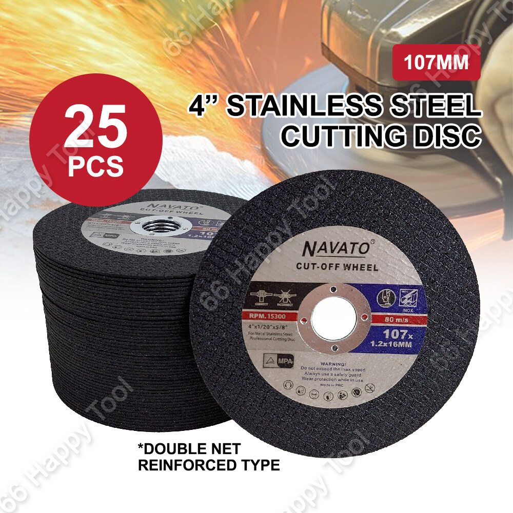 25pcs 4" Stainless Steel Cutting Disc Ready Stock 4 Inch 107mm Double