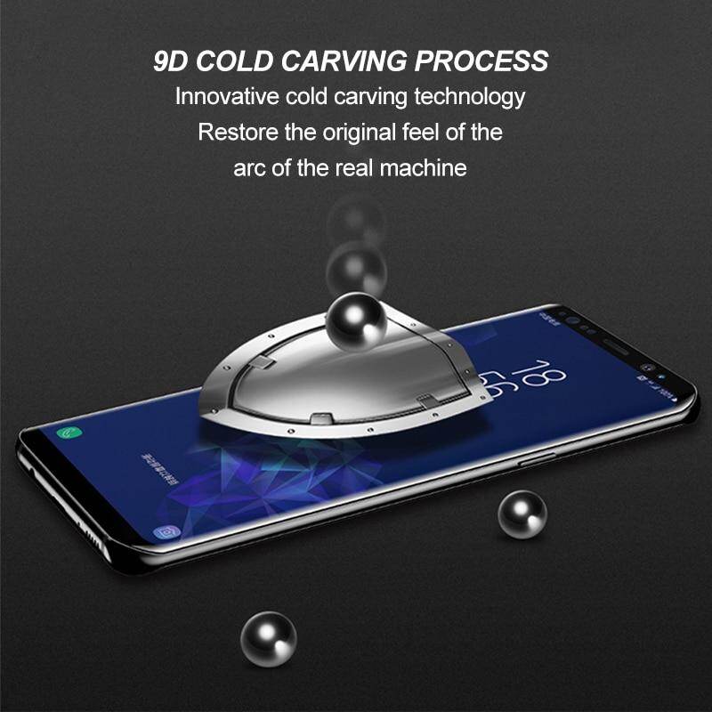 9D Tempered Glass Film For Samsung Galaxy S9 S8 Plus note 8 note 9 Full Curved Screen Protector