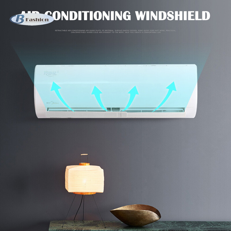 B-F Air Conditioner Windshield Cold Wind Deflector Retractable Baffle for Home Office Hotel