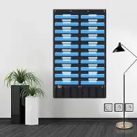 Office 5 Pockets Mesh Wall Hanging File Holder Organizer Hanging