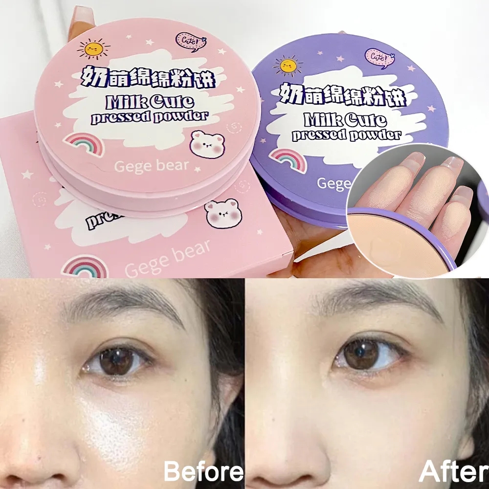 Dorisna Oil Control Pressed Powder Waterproof Lasting Makeup Finish Powder Breathable Setting Makeup Powder