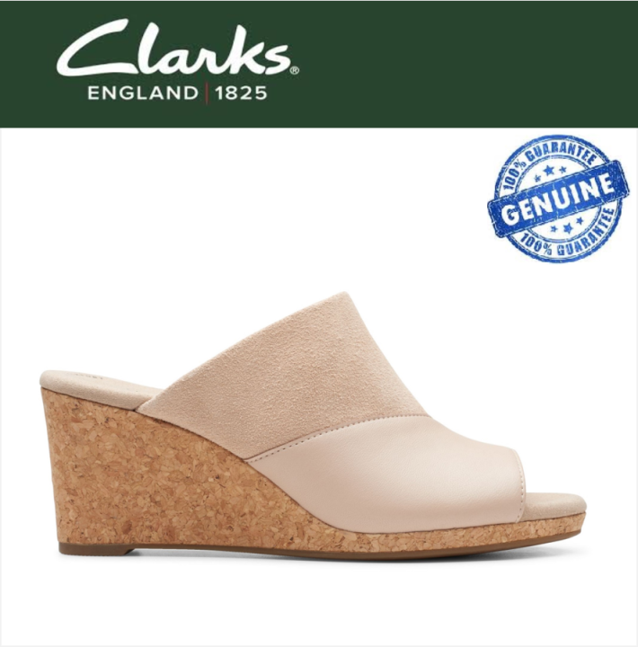 clarks peep toe wedges