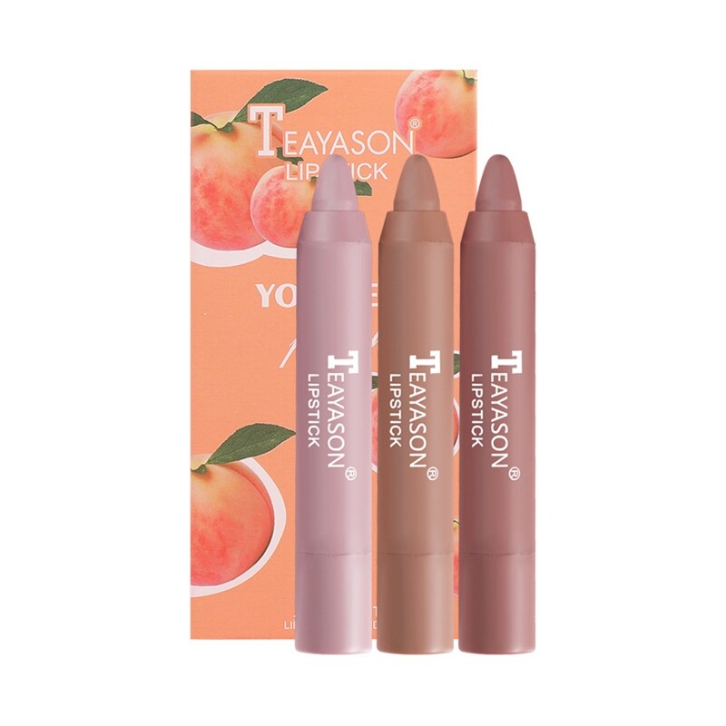 Set 3 son môi lì hương trái cây chống nước lâu trôi cho nữ - INTL