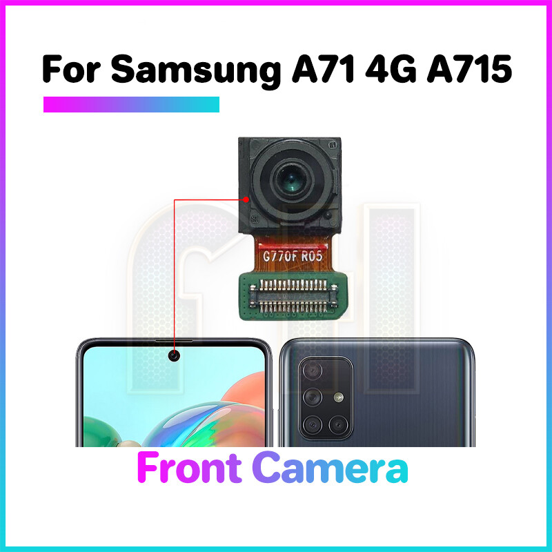 Front Back Camera Samsung Galaxy A71 4G A715 A714G Ultra Wide Back Macro Depth Facing Main Telephoto selfie lifting Camera kamera belakang flex cable ribbon Module Compatible