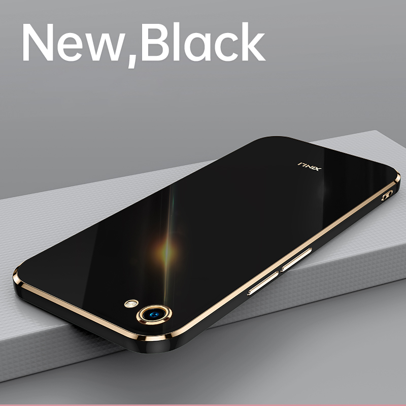 YBD Plating phone Case For OPPO A83 casing,Precise Camera Protection cases Luxury Straight Edge Cover