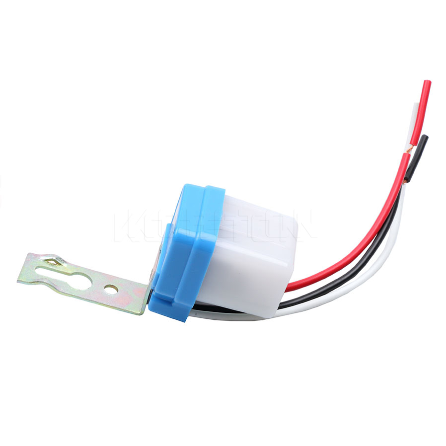 KEBIDU Cảm Biến Đèn Tự Động Bật Tắt Công Tắc Cảm Biến DC 12V 24V AC 110V 220V Công Tắc Quang Đèn Đường Photocell Công Tắc Bật Tắt Tự Động