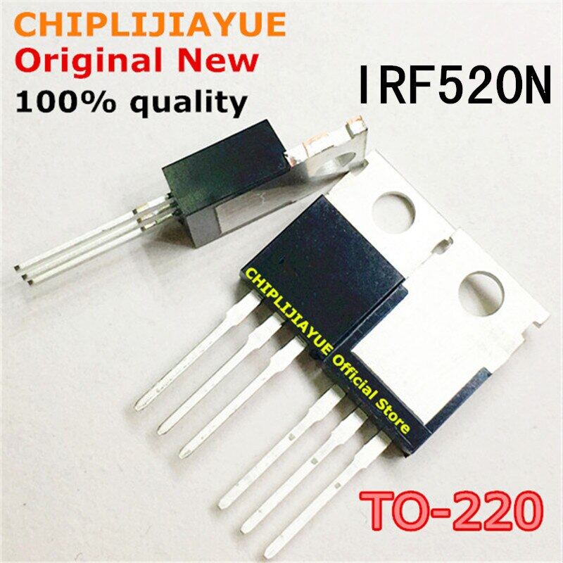10PCS IRF520 TO-220 IRF520N MOSFET MOSFT 100V 9.5A 200mOhm 16.7nC Original