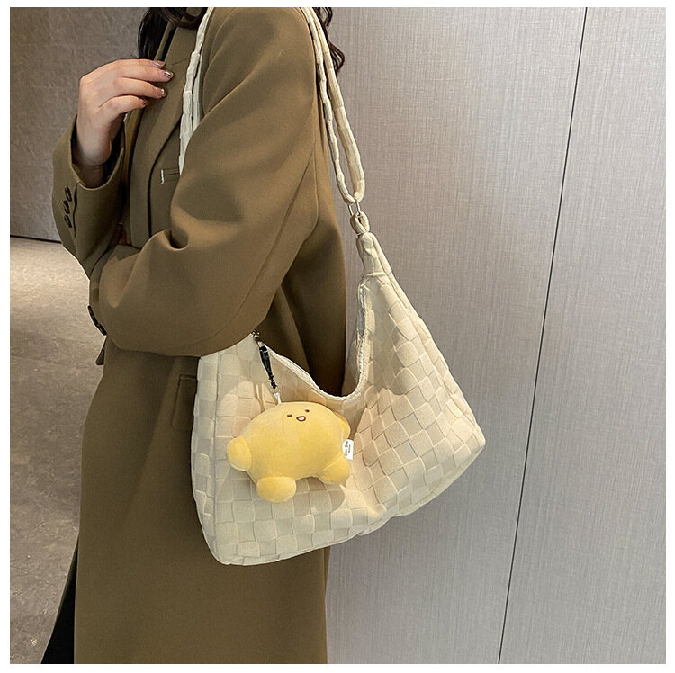 Tote Shoulder Bags Solid Color Large Capacity Model 2023 Fashion For Women