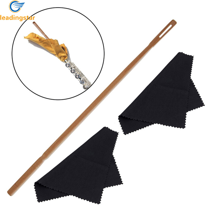 LeadingStar Fast Delivery Flute Cleaning Rod Kit Flute Probe Rod Cleaning Swabs Stick Woodwind Musical Instruments Accessories