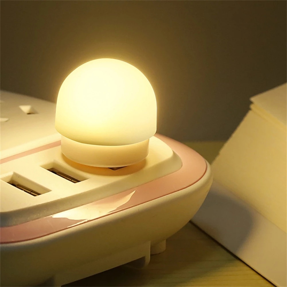 Portable Mini USB Plug Lamp Night Light / Computer Mobile Power Charging Small Book Lamps / LED Eye Protection Reading Bedside Night Lamp