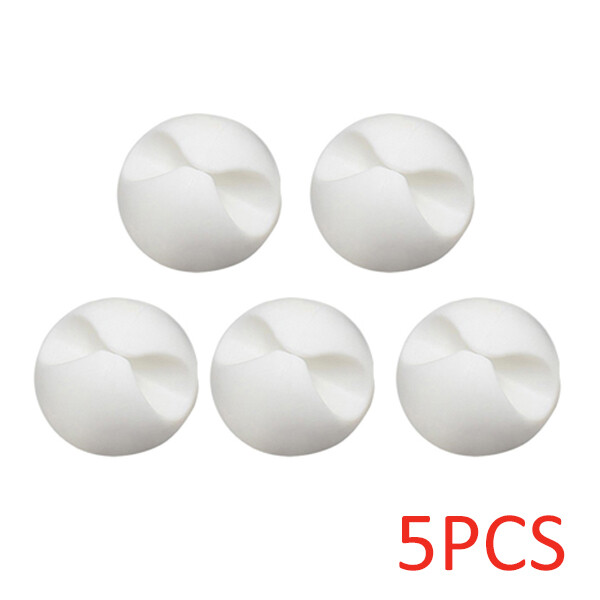 20pcs Cable Hub Clips Manager Round Fixing Wire Holder Clamp Car Dashboard Office Desk Organizer Self-Adhesive Fixed Clasp