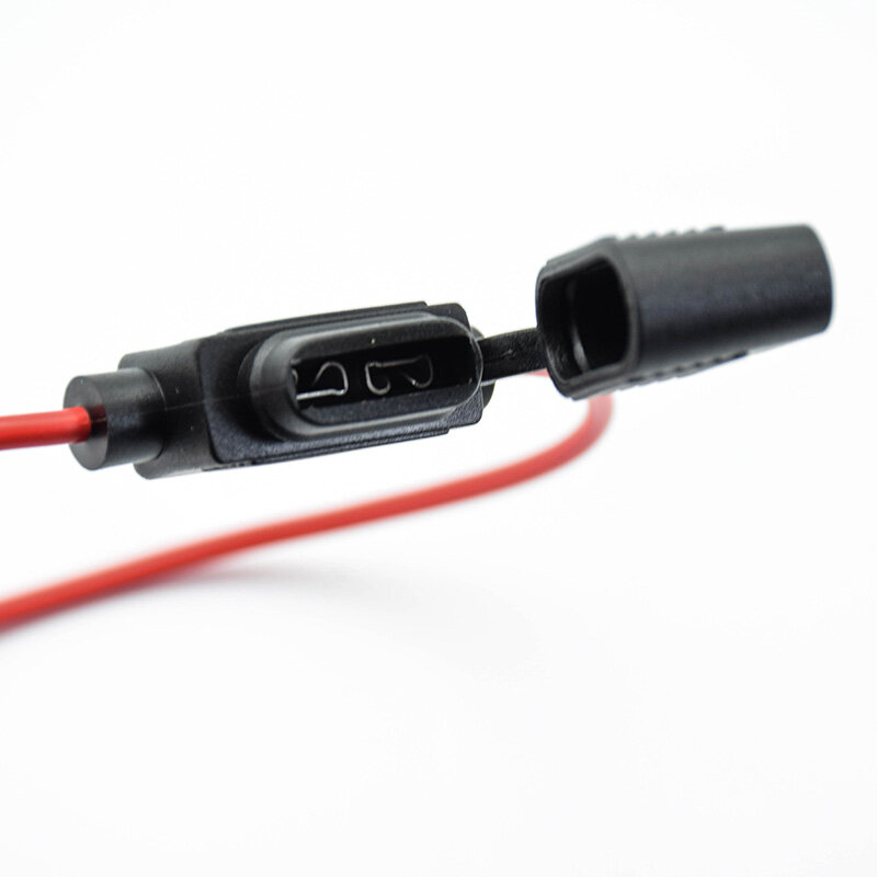 5PcsWaterproof Ổ Cắm Điện Nhỏ Blade Loại Inline Cầu Chì InLine Holders Với 10A Cầu Chì Auto Car Thay Thế Cầu Chì Chiều Dài 16AWG