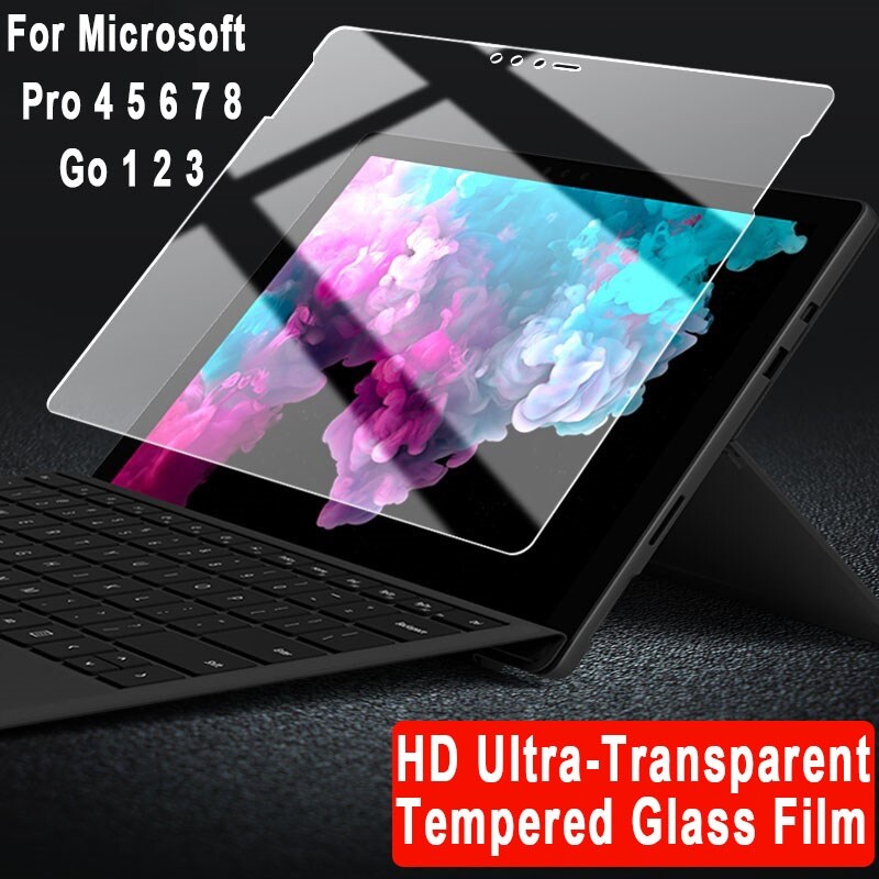 [HOT W] Microsoft Surface Pro 6 Tempered Glass Protector - Tempered Glass Surface Pro 8 7 - Aliexpress