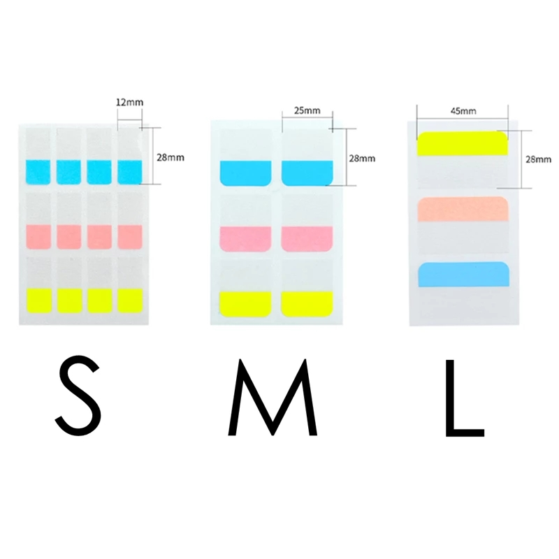 120Sheets Korean Index Sticky Notes Transparent Writable Classification Label Sticker