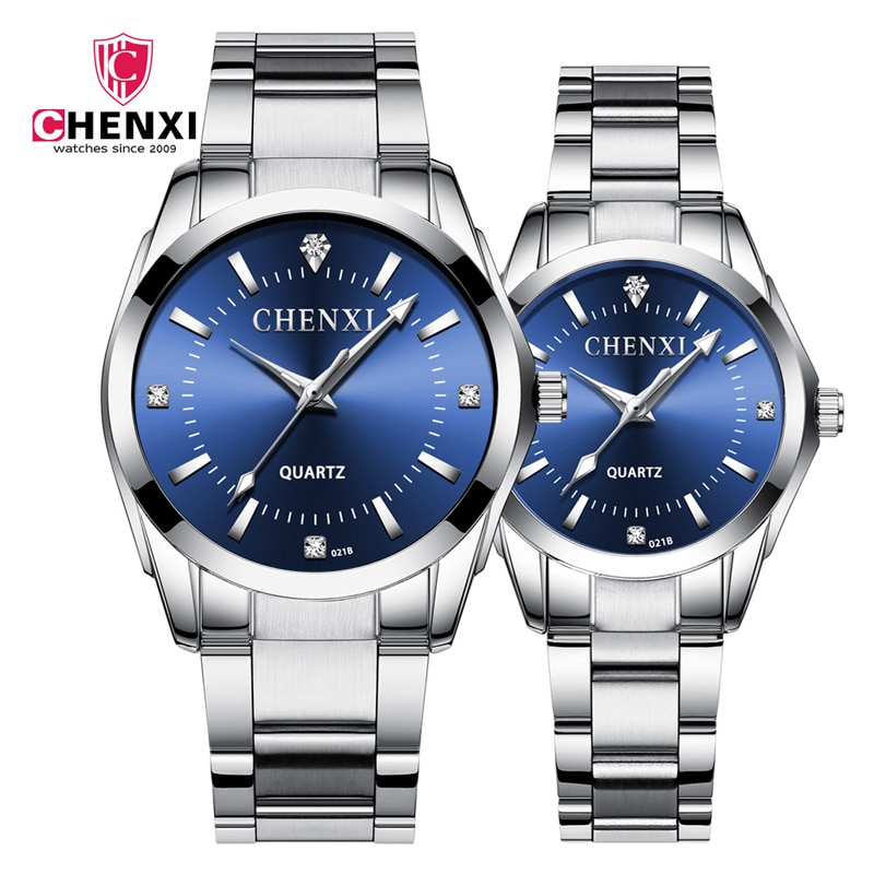 CHENXI Watch Men Couple Watches Simple Business Stainless Steel