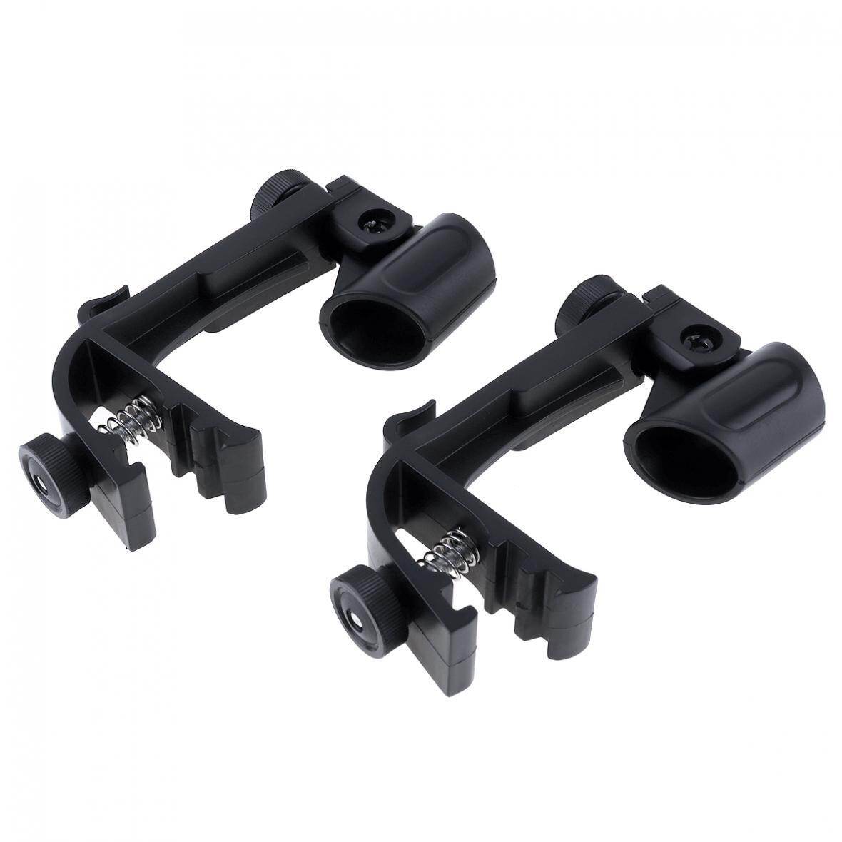 SLADE 2pcs Adjustable Microphone Clamp Stage Drum Shockproof Mic Mount Holder