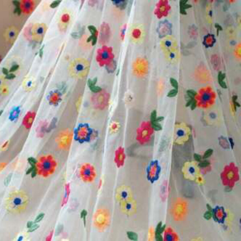 Vải Ren Vải Tuyn Thêu Nhiều Màu 91X135Cm Váy Cưới Cô Dâu Lưới Tự Làm
