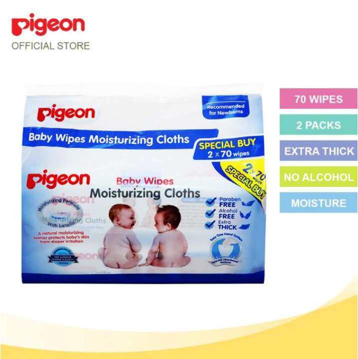 pigeon baby wipes moisturizing cloths