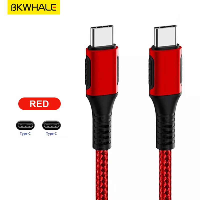 Bkwhale 60w type c to type c charge cable 20v / 3a fast charging usb c data cable for huawei samsung