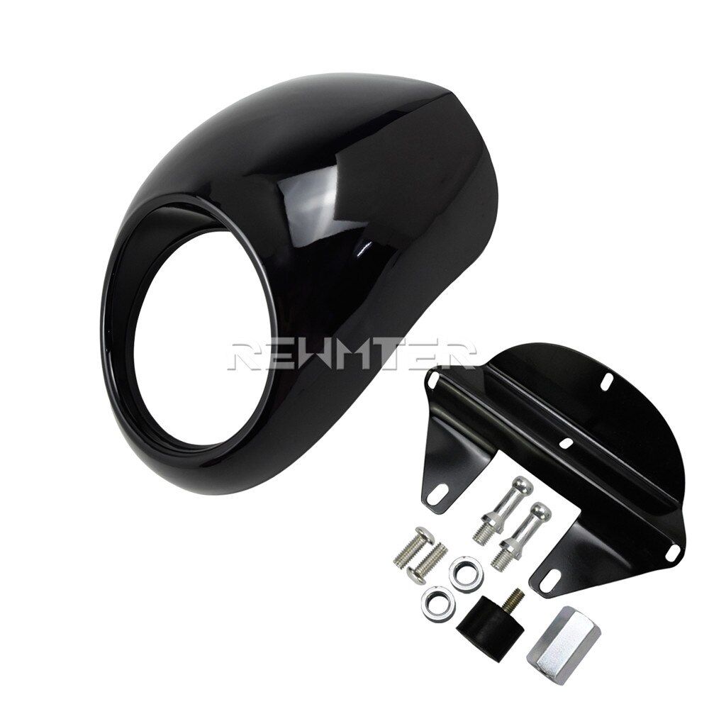 Motorcycle headlight head light fairing front fork mount kits for harley dyna fx street bob sportster xl 1200 883 1973-up