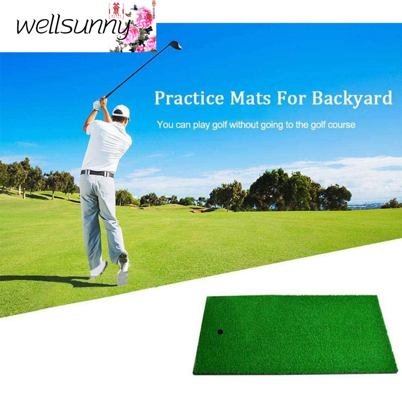 Wellsunny Thảm Cỏ Tập Chơi Gôn Đệm Tập Đánh Trong Nhà Đệm Phụ Kiện Hỗ Trợ Tập Golf Mini Ngoài Trời Sân Sau