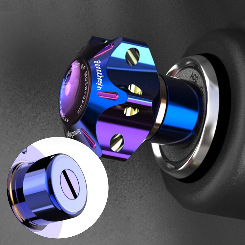 Universal Motorcycle DIY Key Head Titanium Key Cover For Key Handle ModifiedNot Include Key Chain