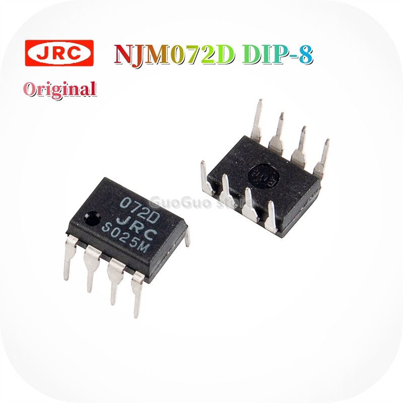 5pcs njm072d ori dip-8 jrc072d jrc 072d dip8 jfet input audio dual operational amplifier chip ic new original