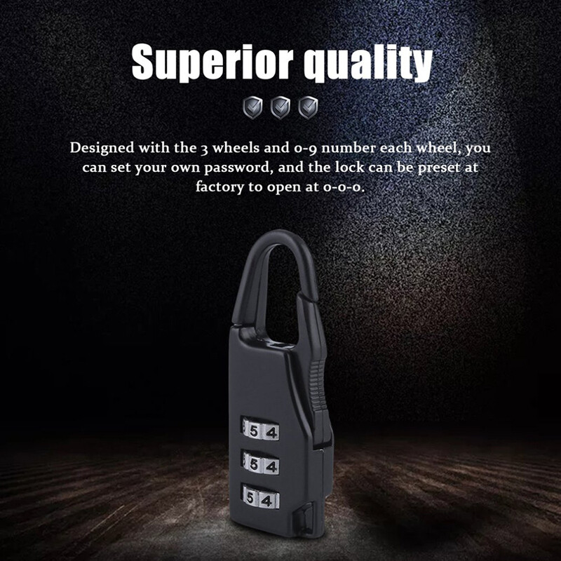 KIPRUN Khóa Mã Số Mini Ổ Khóa Kết Hợp Khóa An Toàn Du Lịch An Toàn Cho Khóa Hành Lý Ổ Khóa Phòng Tập Thể Dục