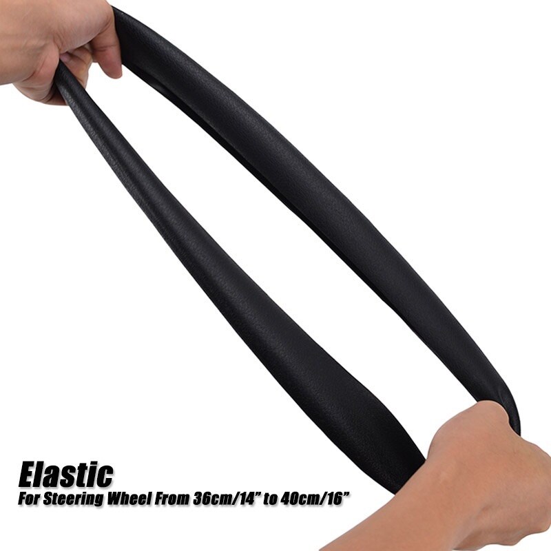 {TYEE Automotive Products} Silicon Car Steering Wheel Cover Leather Texture (Universal Size)